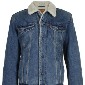 new men's 5XL Levis Sherpa Lined Denim Trucker Jacket Levi's